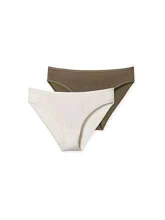 SCHIESSER | Slip lot de 2 assortis 4 | olive